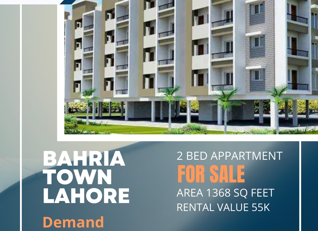 2 𝐁𝐞𝐝 𝐀𝐩𝐚𝐫𝐭𝐦𝐞𝐧𝐭 𝐟𝐨𝐫 𝐒𝐚𝐥𝐞 In Bahria Town Lahore